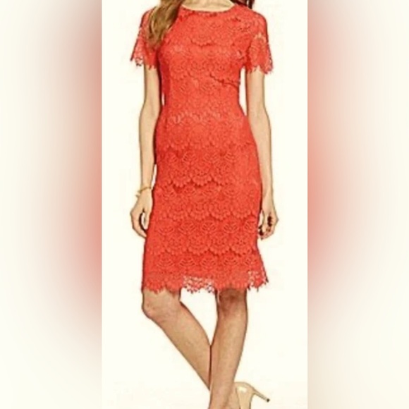 Preston & York Dresses & Skirts - Preston and York coral, round neck, fully linen Size 16